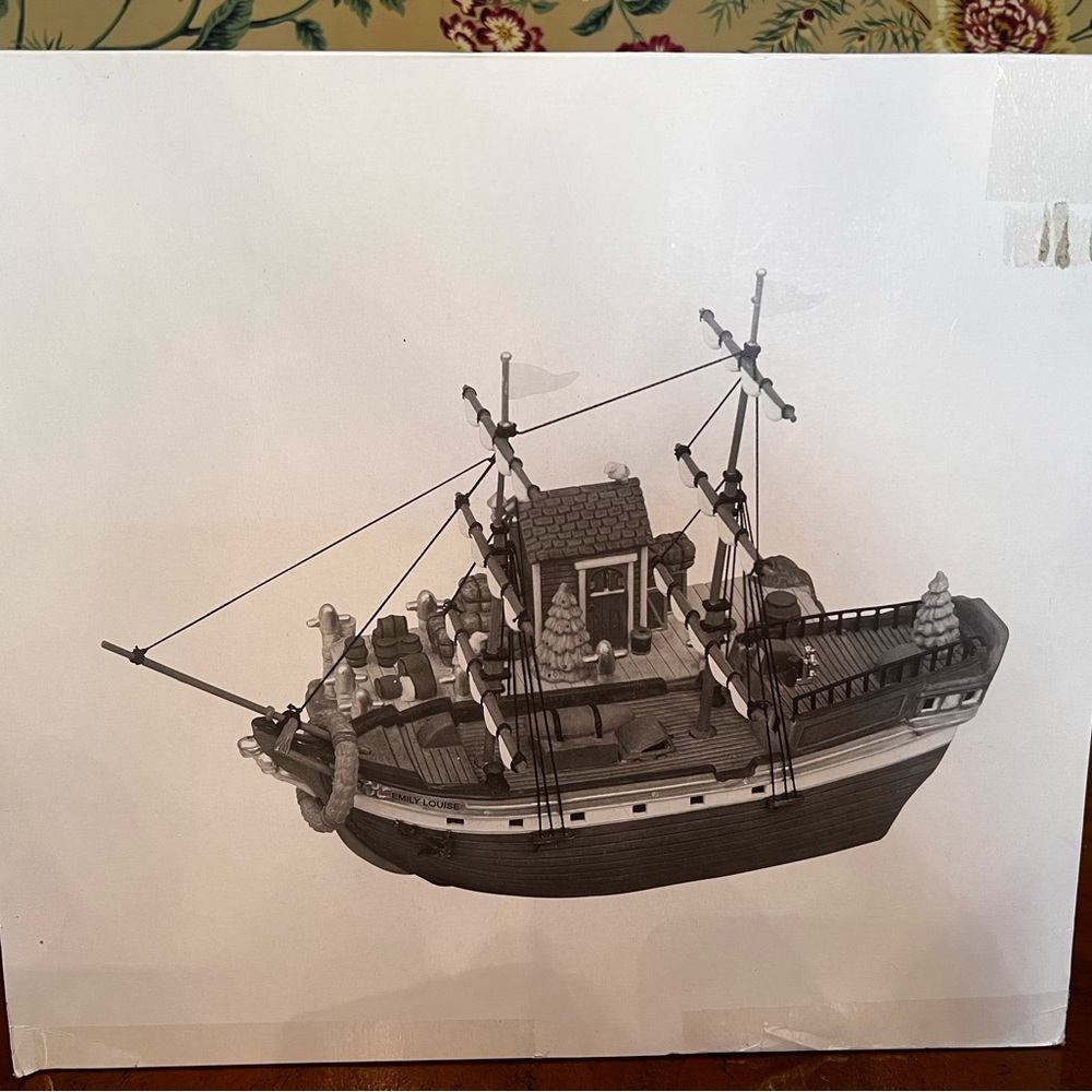 1998 Vintage Department 56 New England Series The Emily Louise (Set Of 2)